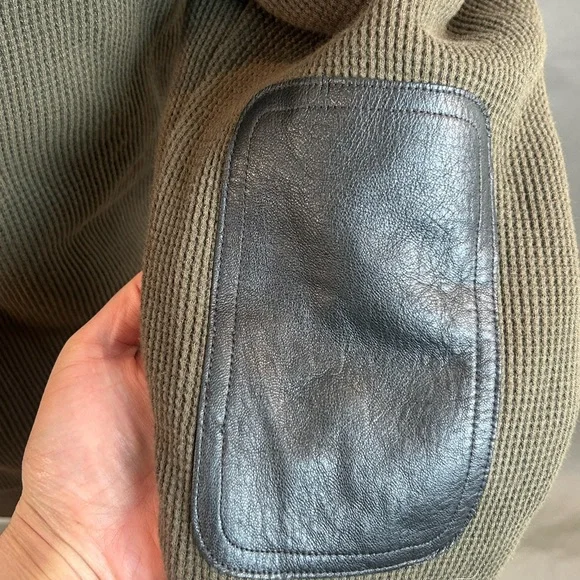 Men's Olive Hooded Knitted Sweater